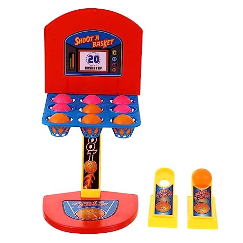 MUSISALY 1 Satz Tischspiel Basketball-fingerspiel Desktop-Spielzeug Basketballkorb Für Kinder Desktop-basketballspiel Kinderspielzeug Mini-basketbälle Sportspielspielzeug Plastik Colorful von MUSISALY