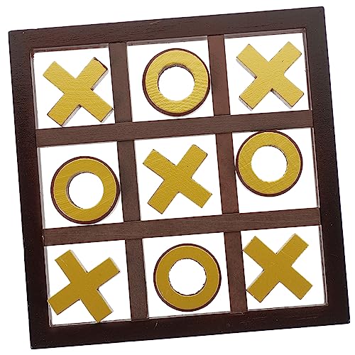 MUSISALY 1 Satz Toe-Spielzeug Zehenspiel für Kinder Mini-Brettspiele Tictactoe-Brettspiel interaktives Spielzeug Kinder brettspiele Schach Spielzeug lustiges schachspiel Holz von MUSISALY