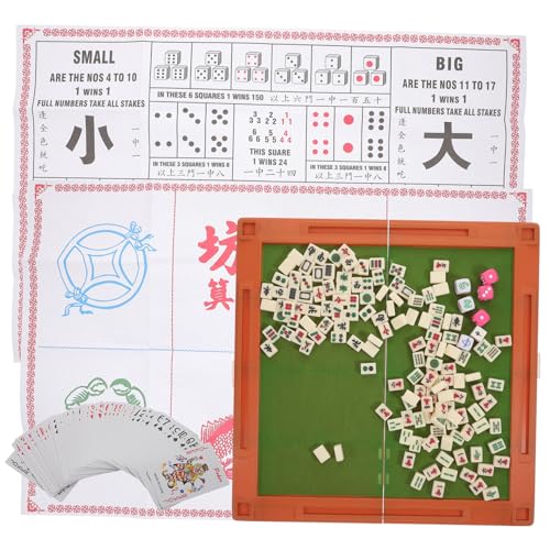 MUSISALY 1 Satz Tragbarer Mahjong-Tisch Schach Schachbrett Schach Im Freien Brettspiele Mini Schach Us-zubehör Interessantes Brettspiel Tragbares Brettspiel Spielzeug Für Die Reise Acryl von MUSISALY