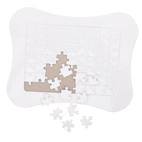 MUSISALY 1 Satz Wärme Übertragungs Puzzle Produkte Für Sublimationsrohlinge Transferpuzzle Selber Machen Sublimations-Puzzle Blanko-Puzzle Für Thermotransfer Leeres Puzzle Papier Weiß von MUSISALY