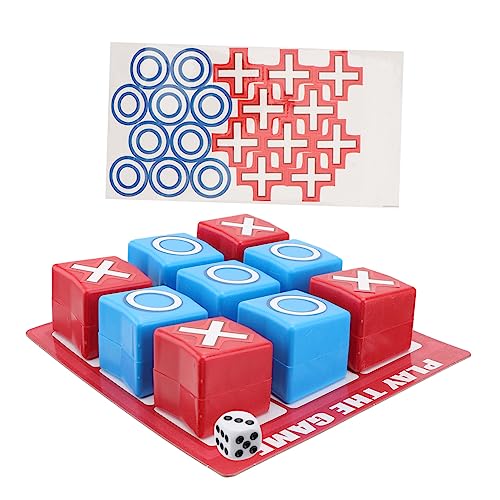 MUSISALY 1 Satz Xo Schach Puzzle-Spielzeug Interaktives Brettspiel Für Die Familie Schachbrettspiel Spielzeug Kinder Spielset Zahlenwürfel Spiel Würfel Interessantes Spielzeug Plastik von MUSISALY