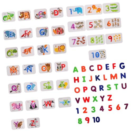 MUSISALY Buchstaben-Puzzle-Set Wort-Rechtschreib-Puzzle Jungen und Mädchen Mathe-Spielzeug zum Zählen Alphabet-Matching von MUSISALY