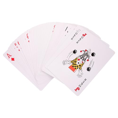 MUSISALY 1 Satz große Spielkarten große Pokerkarten Brettspiel-Poker riesige Spielkarten Jumbo-Poker kartenhalter Spielkarten Playing Cards Bar Spielkarten Pokertisch Partykarten Papier von MUSISALY