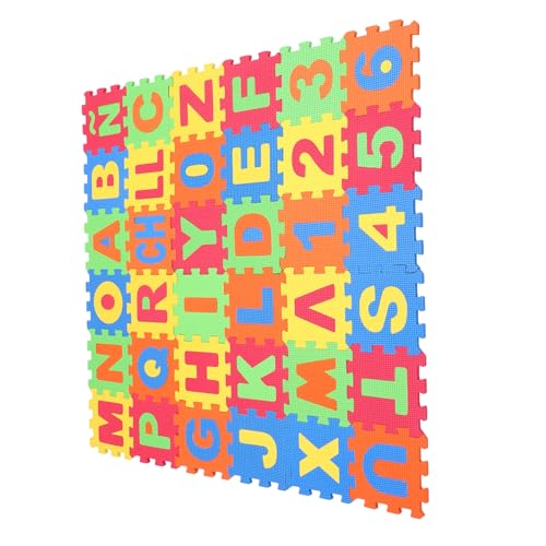 MUSISALY 1 Satz spanische Fußmatte Bodenkissen für Babys Spanisches Buchstabenmatten-Puzzle -Lernmatte Buchstabe Bodenmatte großes Bodenmattenpuzzle Puzzle-Letter-Matte-Puzzle Eva von MUSISALY