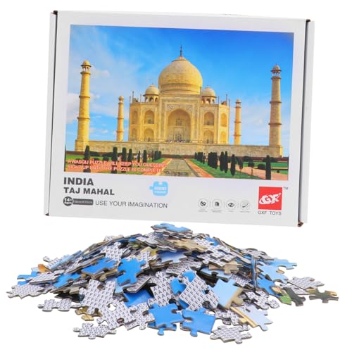 MUSISALY Spaß für Die Ganze Familie: India Mahal 1000-teiliges Puzzle Intelligenz-Puzzle Spielzeug Hartpapier-Puzzles für Erwachsene von MUSISALY