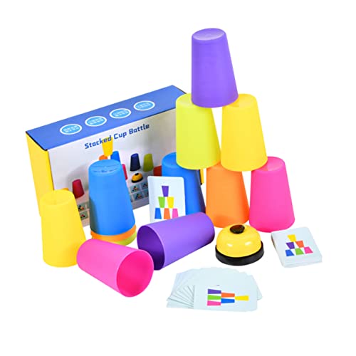 MUSISALY 1 Set Battle Cup Spiel Kleinkind Stapelspielzeug Kinder Lernspielzeug Vorschulspielzeug Kinder Stapelspiel Spielzeug Lernspielzeug Sortieren Stapelspielzeug Kinder Stapelbecher von MUSISALY