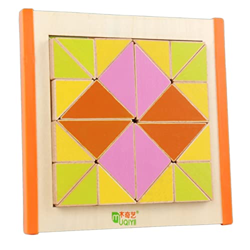 MUSISALY 1 Set Dreieckspuzzle Stapelspielzeug Für Kleinkinder Kinderpuzzle Geometrisches Formpuzzle Kidcraft Spielset Farbsortierspielzeug Kleinkindspielzeug Stapelspielzeug Für von MUSISALY