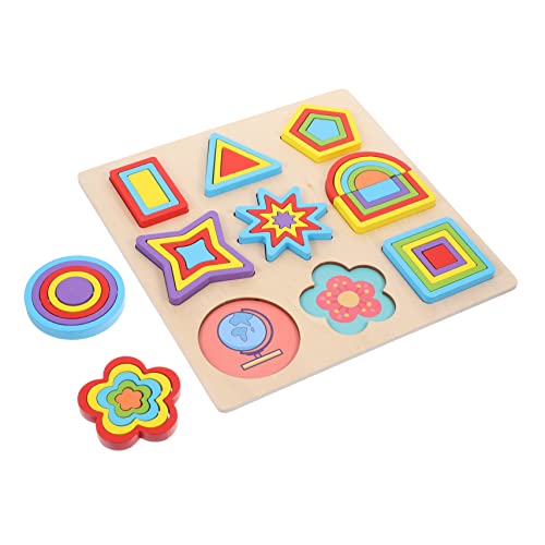 MUSISALY 1 Set Formkognition Paarung Kleinkind Puzzle Kinderspielzeug Kleinkindspielzeug Kinderpuzzle Säuglingsspielzeug Kinderspielzeug Puzzle Babyblöcke Kinder Lernspielzeug Lehrmittel von MUSISALY