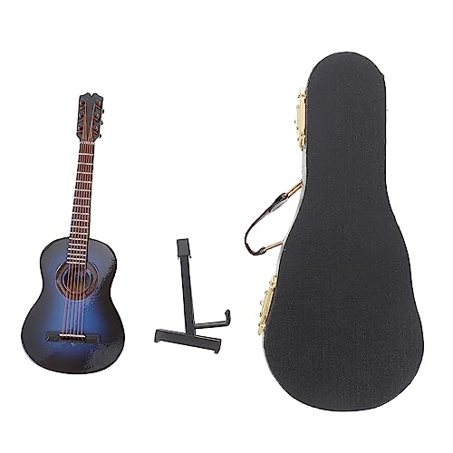 MUSISALY 1 Set Kleines Holzgitarrenmodell Miniaturgitarrenmodell Zur Dekoration Für Zuhause Ideales Für Musikliebhaber Und Sammler Detaillierte Verarbeitung von MUSISALY