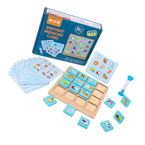 MUSISALY 1 Set Memory Schach Instant Memory Spielzeug Kinder Brettspiel Kinder Lernspielzeug Montessori Stamm Lernspielzeug Desktop Spielzeug Puzzle Spielzeug Kinder Tier Kognitives von MUSISALY