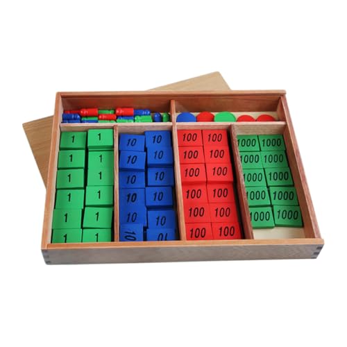 MUSISALY 1 Set Montessori Spielzeug Kleinkind Puzzles Brettspiel Mathematik Lernbrett Spielzeug Lernspielzeug Kinderspielzeug Kinderspielzeug Block Spielzeug Mathematik von MUSISALY