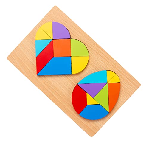 MUSISALY 1 Set Puzzle Für Kinder Geometrie Puzzle Kinderspielzeug Kinderpuzzles Blockpuzzle Tangram Puzzle Spielzeug Lernspielzeug Kinderpuzzle Spielzeug Für Kinder DIY von MUSISALY