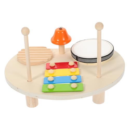 MUSISALY 1 Set Schlaginstrument Kinder Xylophon Trommelspielzeug Lernspielzeug Kinder Musikinstrumente Musikinstrumente Spielzeug Xylophon Kit Spielset Musikspielzeug Glocken Aus Holz Und von MUSISALY