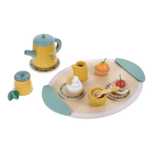 MUSISALY 1 Set Set Simulation Teeservice Spielzeug Teeset Sets Für Kinder Set Für Kinder Spielzeug Für Mädchen Teekessel Simulationshaus Küchenzubehör Kinderspielzeug Aus Holz von MUSISALY