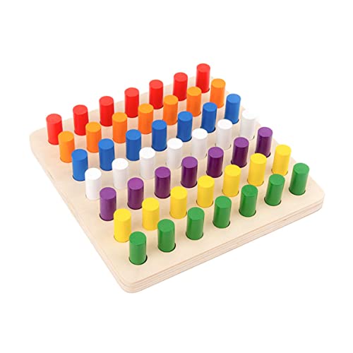 MUSISALY 1 Set Stick Sinneslehre Lernpuzzle Spielzeug Babyspielzeug Kinderspielzeug Kinderspielzeug Lernspielzeug Intelligenzspielzeug Lernspielzeug Frühlernspielzeug Aus Holz von MUSISALY