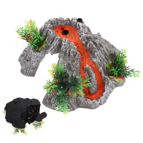 MUSISALY 1 Set Vulkan Sprühmodell Lava Simulation Vulkan Figur Ornament Vulkan Pädagogische Experimente Aquarium Vulkan Vorschul Stamm Vulkan Vulkan Kunststoff von MUSISALY