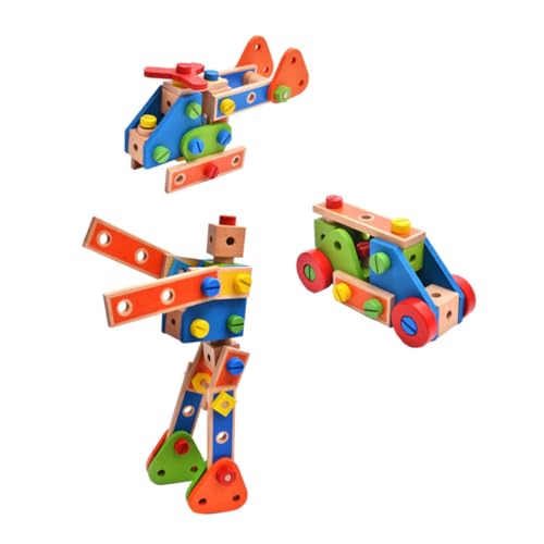 MUSISALY 1 Set Zusammengebaute Bausteine Spielzeug 3D Puzzles Bauen Tylonal Pädagogische Puzzle Blöcke Für Kinder Kreative Montageblöcke Montageblöcke Nuss von MUSISALY