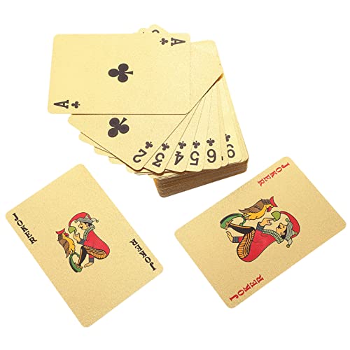 MUSISALY 1 Spielkarten Tischspielkarte Pokerkarten Spielkarte Für Unterhaltung Gaming Spielkarte Wasserfeste Pokerkarte Pokerspielkarte Plattierte Pokerkarte Brettspiel Requisite von MUSISALY