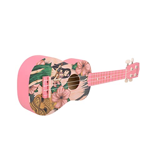 MUSISALY 1 Stück 21 21 Zoll Ukulele Starter-Ukulele Ukulele Für Anfänger Ukulele Für Kinder Wunderschöne Ukulele Bariton-Ukulele Ukulele Für Den Anfang Kinder-Ukulele Rosa Linde von MUSISALY