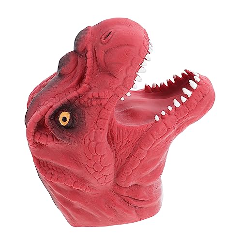 MUSISALY 1 Stück Dinosaurier-Handpuppe Fingerpuppe Spielzeuge saurier Spielzeug Dinosaur Toys Dinosaur Spielzeug Kleinkindspielzeug Mini-Spielzeug Fingerspielzeug Kinderspielzeug rot von MUSISALY