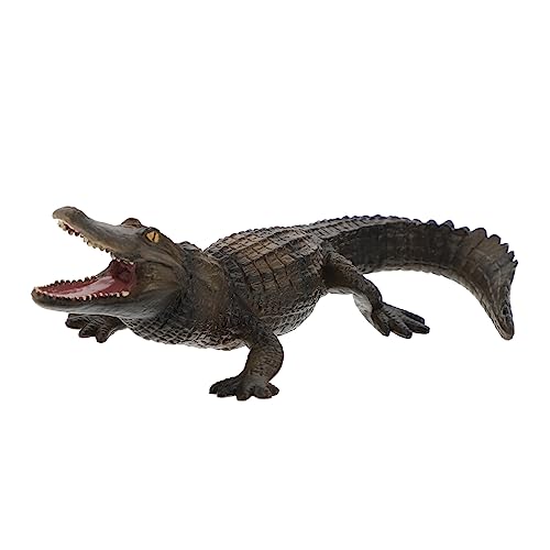 MUSISALY 1 Stück Simuliertes Krokodilmodell Kinderspielzeug Alligator Spielset Ornament Lernspielzeug Früherziehung Requisite Tierfigur Spielzeug Krabbelspielzeug von MUSISALY