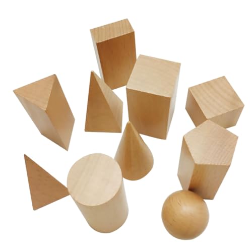 MUSISALY Puzzle Würfel Geometrische Holzbausteine Pädagogisches Für Zur Von Kreativität Und Kognitiven Fähigkeiten Holzspielzeug Für Frühes Lernen Lichtgelb Spielen Für Kinder von MUSISALY