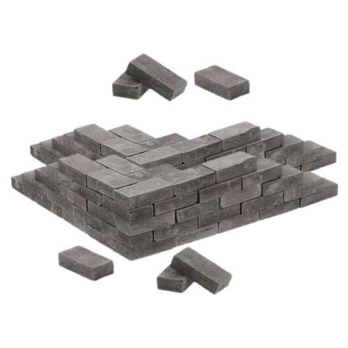 MUSISALY Ziegel Mini Modell Landschaft Blöcke 100 Stücke Dekorative Ziegel Für Modell Miniatur Ziegel Kit von MUSISALY