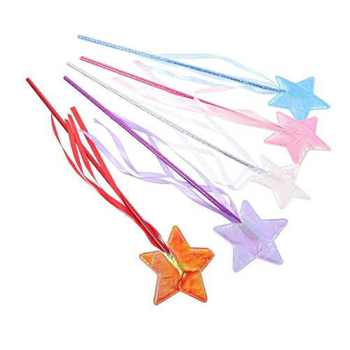 MUSISALY 10St Pentagramm-Fee-Zauberstab Cosplay-Fee-Zauberstab-Stütze Kinder Spielen Partystick Fairy Wand Party deko Kinder fünfzackiger Sternenzauberstab Zauberstabspielzeug für Kinder von MUSISALY