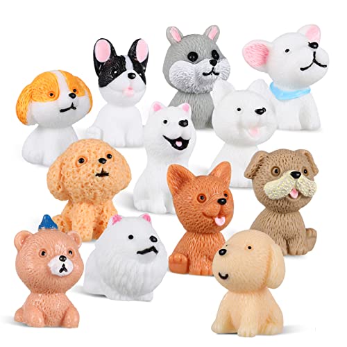 MUSISALY 12 Stück Cartoon Welpen Ornamente Hunde Kinder Auto Hund Kuchendekoration Spielzeug Hundefiguren Mini Hundefiguren Hundespielzeug Für Kinder Tierfigur Hund Bastel von MUSISALY