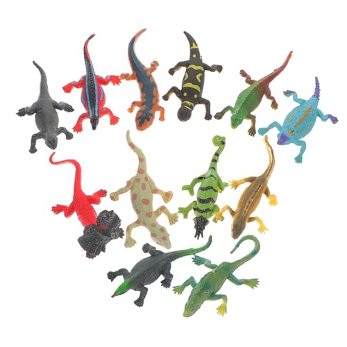 MUSISALY 12St Chamäleon-Modell gefälschtes Eidechsenmodell Kinderspielzeug Puzzle-Spielzeug Spielzeug für Kinder Toys Spielzeuge Reptilienspielzeug Simulations-Eidechsenspielzeug PVC von MUSISALY