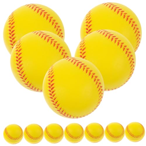 MUSISALY 12st Schwamm-Baseball Spielzeug Baseball Sport-stressbälle Weiche Softbälle Zum Üben Sporttrainingsbälle Draußen Baseball Spielen Baseball Trainieren Wettkampf-Baseball Pu von MUSISALY