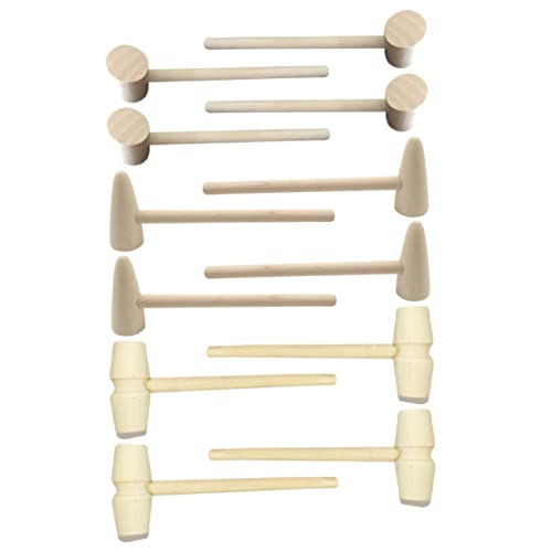 MUSISALY 15st Holzhammer Kleine Schlägel Kinder, Die Spielzeug Hämmern Kleinkindspielzeug Mini-hammerhammer Minischlägel Für Kinder Tippen Sie Auf Hammer-Spiel Mini Kuchenhammer Hölzern von MUSISALY