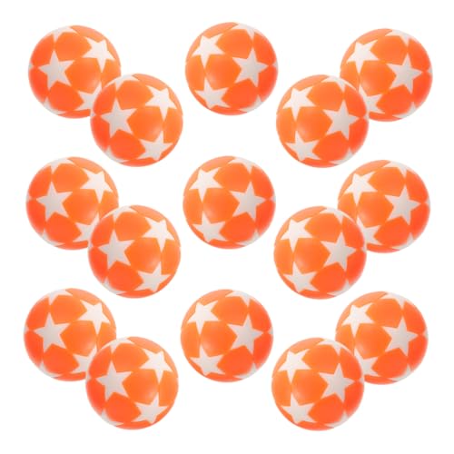 MUSISALY 15 Stücke Fußbälle Tischfußball Set Mini Tischfußball Zubehör 32mm Orange Weiß Helle Tischfußball Bälle von MUSISALY