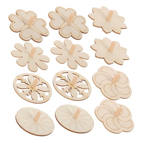 MUSISALY Holz Gyro Spielzeug Für Kinder 18pcs Handgemachte Malerei Spielzeug Jungen Und Mädchen Gyro Set von MUSISALY