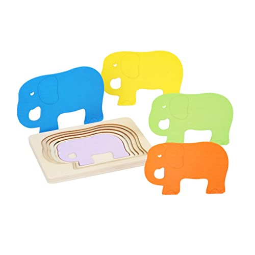 MUSISALY 1Stk 3D-Puzzle Verschachtelungspuzzle Puzzle-Spielzeug Kinder rätsel Bunte Rätsel Kinder Puzzle kinderpuzzle Kid Toys Kleinkinder Spielzeug pädagogisches Spielzeug hölzern Colorful von MUSISALY