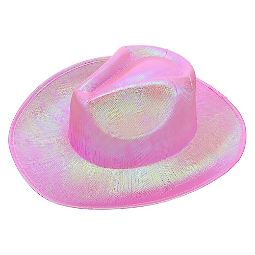 MUSISALY 1Stk Fantasy-Cowboy-Hut Cowgirl-Cosplay Kostüm für Kinder Landhüte kinderparty mitgebsel cow boy hut Zubehör für Partykostüme Hut im Westernstil eva Composite bunter Cowboyhut Rosa von MUSISALY