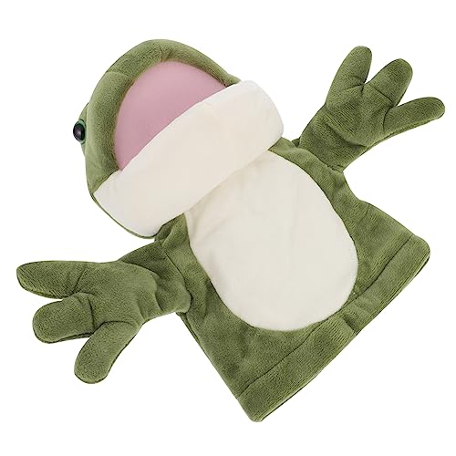 MUSISALY 1Stk Froschpuppe Plüschtier Frosch Fingerpuppe tierische Fingerpuppe Fingerpuppen Puppen für Spielzeug Kinder Puppen Geschichte erzählende Handpuppe tierische Handpuppe Green von MUSISALY