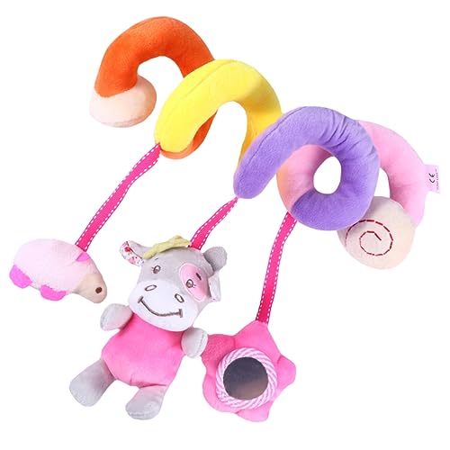 MUSISALY 1Stk Kinderwagen Kinderbett Spielzeug Animal Toys Tier Spielzeug Tierisches Spielzeug kauspielzeug regice Plush plüschtier Autositz-Spielzeug Spielzeug mit klingelnder Glocke von MUSISALY