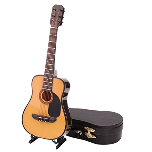 MUSISALY 1stk Gitarrenmodell Gitarre Schreibtisch Dekor Desktop-Gitarren-dekor Tischminiaturen Mini-dekor Klassische Gitarre Zubehör Für Spielsets Mini-Gitarre Heimdekoration Hölzern von MUSISALY