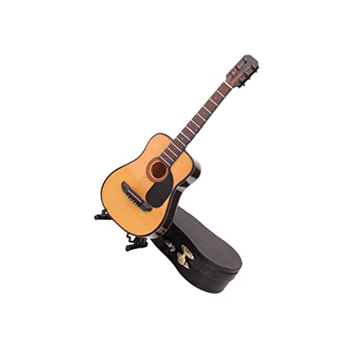 MUSISALY 1stk Mini-Gitarren-dekor Winzige Gitarre Mini-gitarrenornament Desktop-Gitarren-dekor Anti-Schwerkraft-luftbefeuchter Musik Miniatur Gitarre Gewichtetes Schoßpolster Bambus von MUSISALY