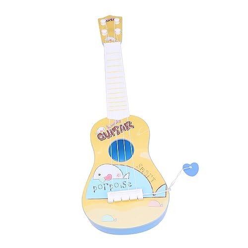 MUSISALY 1stk Musikinstrument Spielzeug Mini-Gitarre Kinderspielzeuggitarre Spielzeuge Musikgitarrenspielzeug Musikspielzeug Minigitarre Musikspielzeuggitarre Yellow von MUSISALY