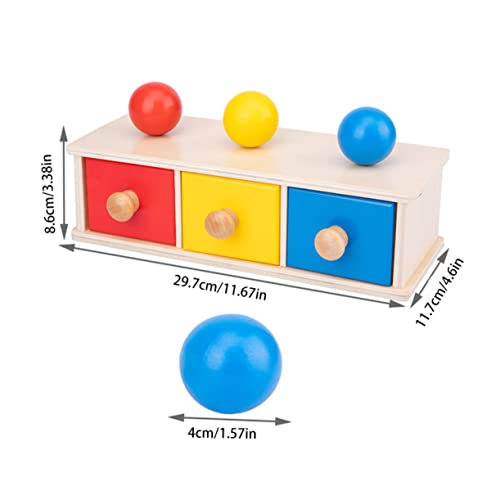 MUSISALY 1stk Runde Kugel Schublade Kinderspielzeug Pädagogisches Puzzlespielzeug Spielzeug Für Kleinkinder Lernspielzeug Babyschublade Kleinkindspielzeug Spielzeug Lehrhilfe Hölzern von MUSISALY