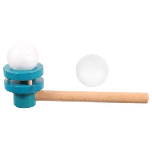 MUSISALY 1stk Schwimmendes Kugelgebläse Balancierendes Ballspiel Aufhängungsblasspielzeug Spielen Im Freien Für Balance-Ball Schwimmendes Gebläse Balancierender Ball Blue Hölzern von MUSISALY