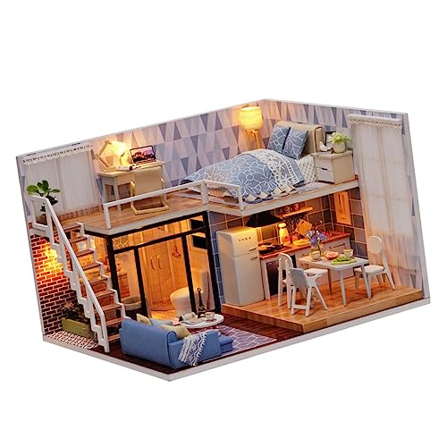 MUSISALY 1stk Spielzeug Zum Manuellen Zusammenbauen Mini- Zum Selbermachen 3D-hausmodell Puppenhausmöbel Miniatur DIY Wohnung Mini-Wohnung Mini-hausbausatz Zum Selbermachen Spielzeuge von MUSISALY