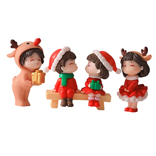 MUSISALY 2 Paar DIY Paar Figuren Statuen miniaturfiguren miniaturen Figuren Hochzeitstortenfigur Valentinstagsgeschenk Auto weihnachtsschmuck Weihnachtsdekorationen Paarfiguren für zu Hause von MUSISALY