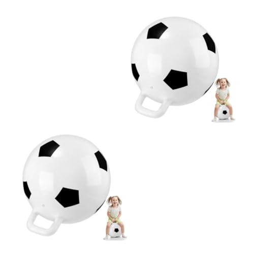 MUSISALY 2 STK Aufblasbarer Spielzeugball Weltraumspielzeug Für Kinder Aufblasbarer Springball Aufblasbares Springen Lernspielzeug Kinder Springen Bälle Känguru-hüpfball Hüpfender Ball Weiß von MUSISALY