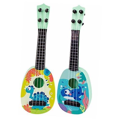 MUSISALY 2 STK Mini Gitarre Spielzeug Musikspielzeug für Kinder Mini-Gitarren-Ukulele pädagogisches Spielzeug Gitarrenspielzeug Kindergitarren Gitarrenmodell aus Kunststoff Abs von MUSISALY