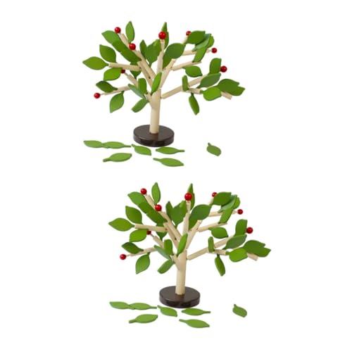 MUSISALY 2 Sätze Denkspiel Baum-Puzzles Kleiner Baum, Spielzeug zusammenbauen interaktives Spielzeug funnytoys Fun Toy Puzzle-Spielzeug für Kinder handgefertigte 3D-Baumspielzeuge hölzern von MUSISALY