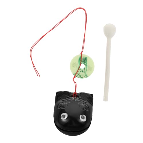 MUSISALY 2 Sätze Musikinstrument Schlaginstrument Spielzeug aus Tempelblöcken Zen-Trommel Musical Instruments Percussion Instrumente Tempelblock Musik-Erleuchtungs-Spielzeug Plastik Black von MUSISALY