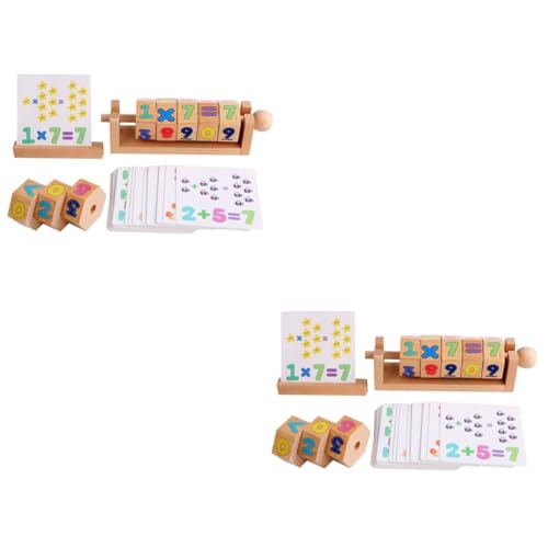 MUSISALY 2 Sätze Würfelunterricht Tragbares Puzzle Spielzeug Puzzles Für Kinder Numerisches Design Blockspielzeug Kinderpuzzles Lustiges Blockpuzzle Kleinkind Puzzlespielzeug Für von MUSISALY